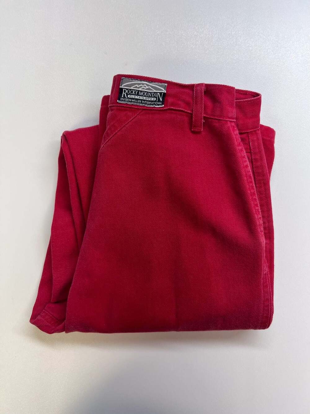 Vintage 90s Rocky Mountain High Waisted Red Denim Western Jeans 9/10 0388
